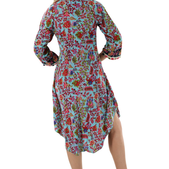 La Fiorentina Mid Length Chest Tie Front "Rebecca" Dress - Picture 3 of 3